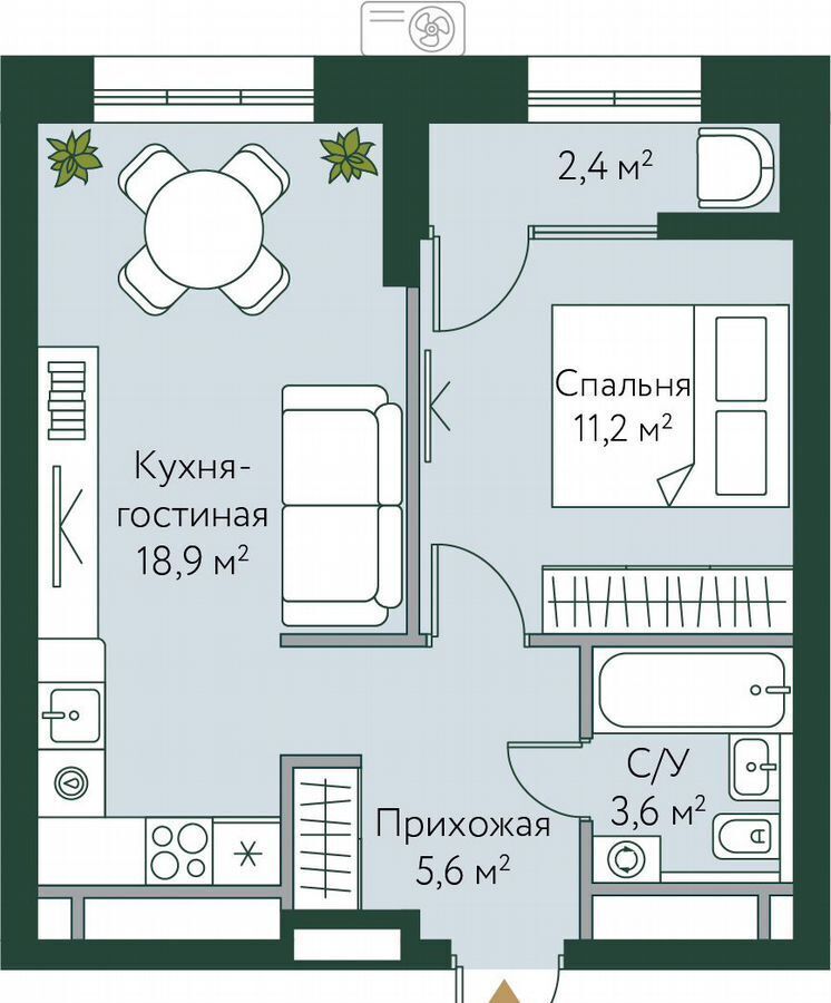 квартира г Волгоград р-н Советский ул Новосибирская 74 ЖК «Сиберия парк» фото 1