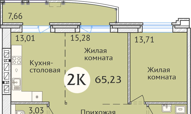 квартира р-н Заельцовский Заельцовская ЖК «Заельцовский» фото