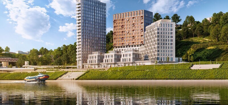 квартира г Нижний Новгород р-н Нижегородский Горьковская ЖК «Фордевинд» историческая территория Старый фото 6