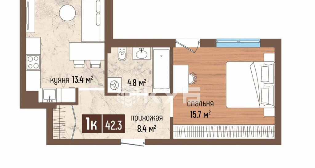 квартира р-н Светлогорский г Светлогорск ул Ольховая 32к/10 фото 1