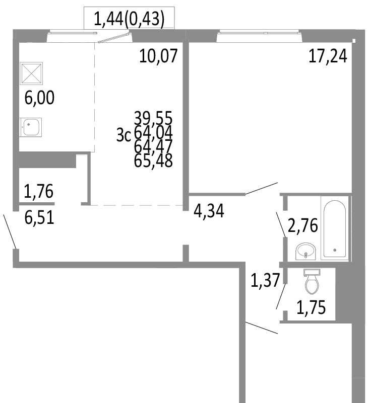 квартира г Челябинск р-н Советский Нефтебазовая, 1/1-1/2 фото 1