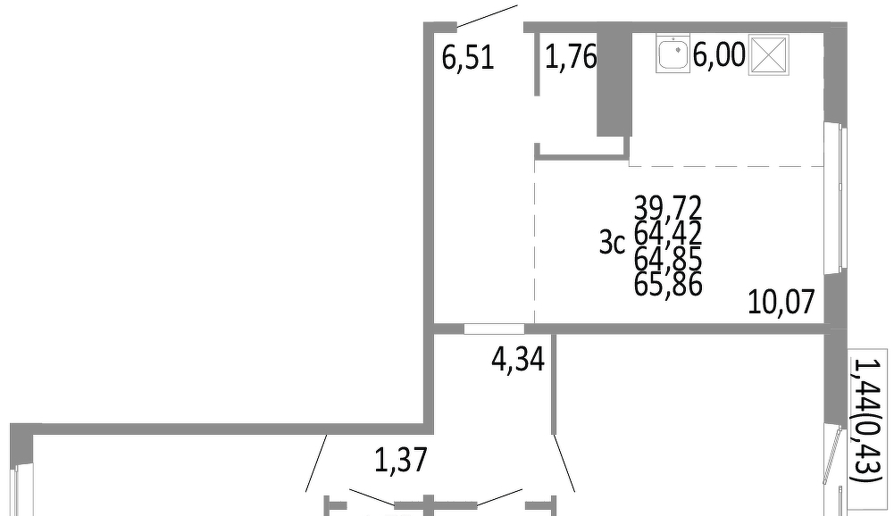 квартира г Челябинск р-н Советский Нефтебазовая, 1/1-1/2 фото 1