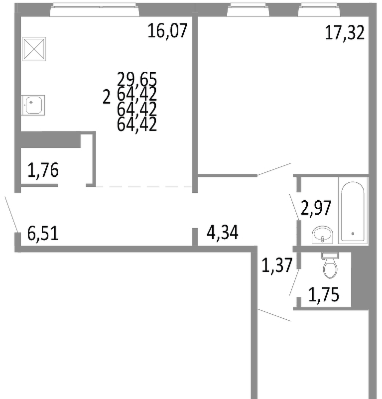 квартира г Челябинск р-н Советский Нефтебазовая, 1/1-1/2 фото 1