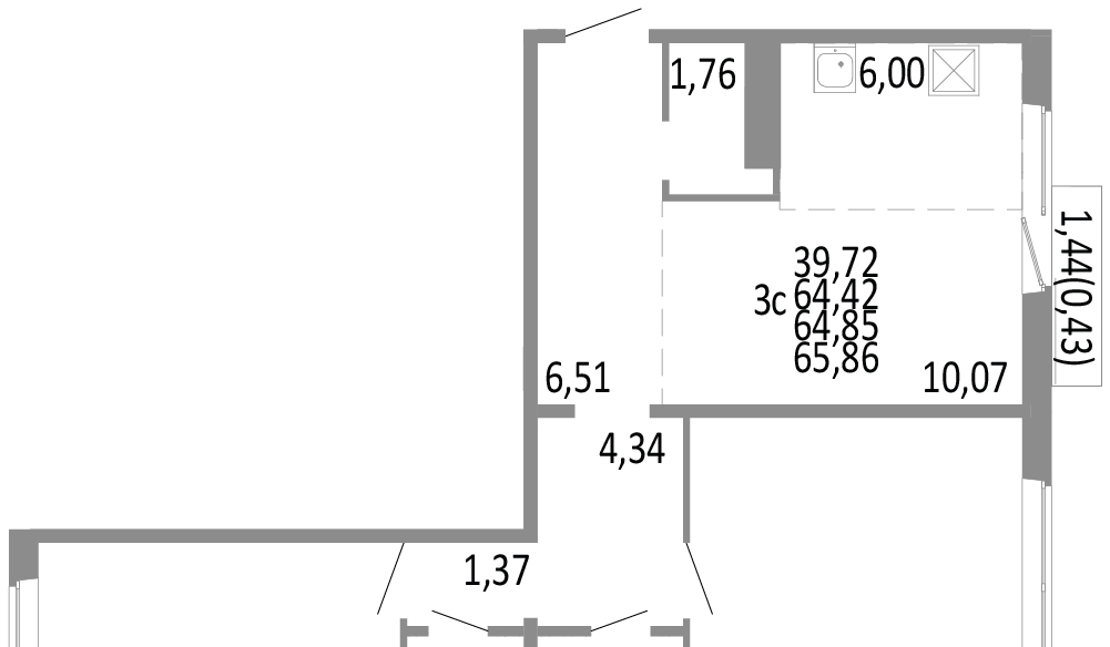 квартира г Челябинск р-н Советский Нефтебазовая, 1/1-1/2 фото 1