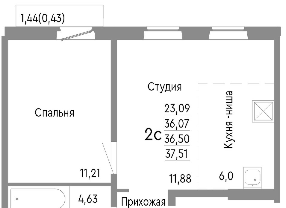 квартира г Челябинск р-н Советский Нефтебазовая, 1/1-1/2 фото 1