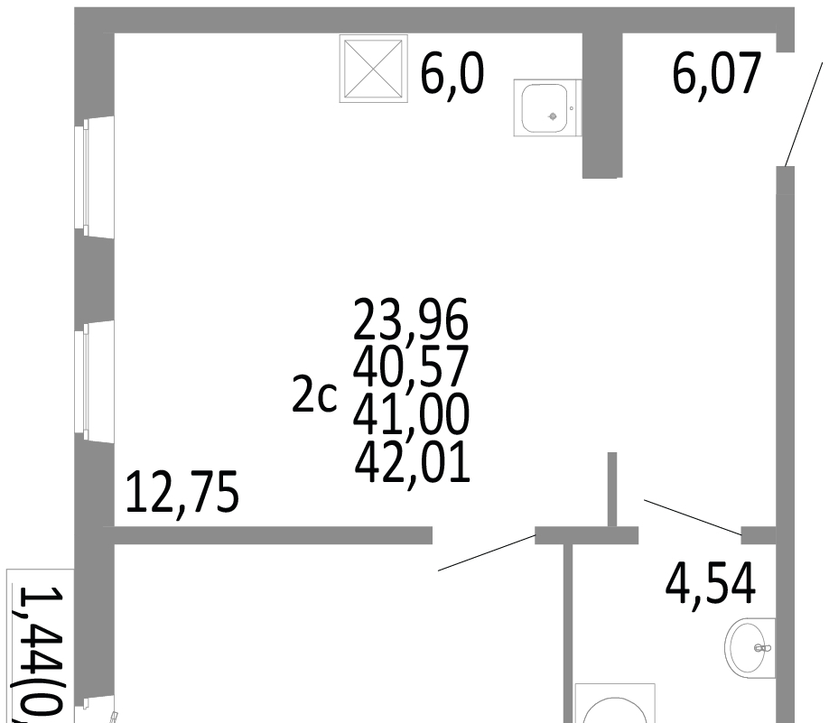квартира г Челябинск р-н Советский Нефтебазовая, 1/1-1/2 фото 1