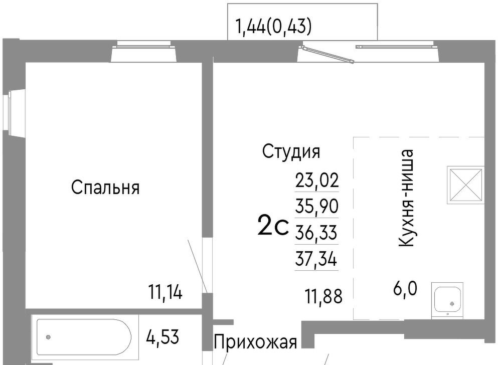 квартира г Челябинск р-н Советский Нефтебазовая, 1/1-1/2 фото 1