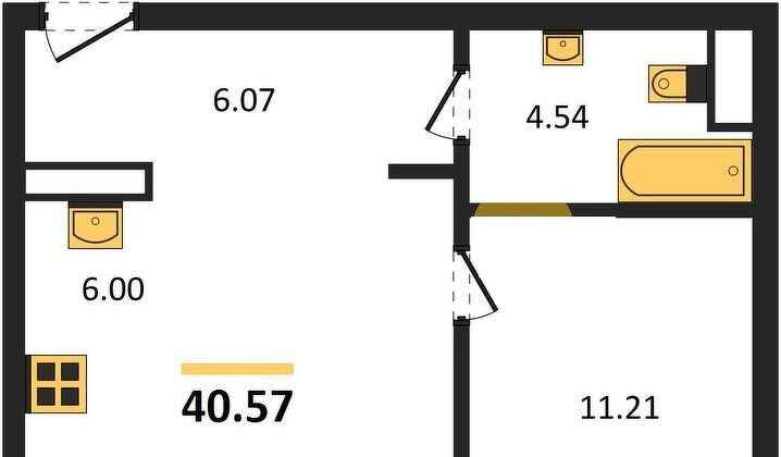 квартира г Челябинск р-н Советский ул Блюхера 125б ЖК Никс Лайн на Блюхера фото 1