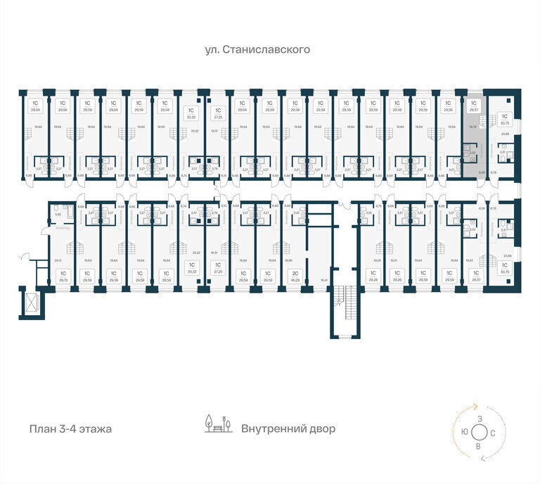 квартира г Новосибирск р-н Ленинский ул Станиславского 25 Апарт-отель «Лофт.Наука» Площадь Маркса фото 2