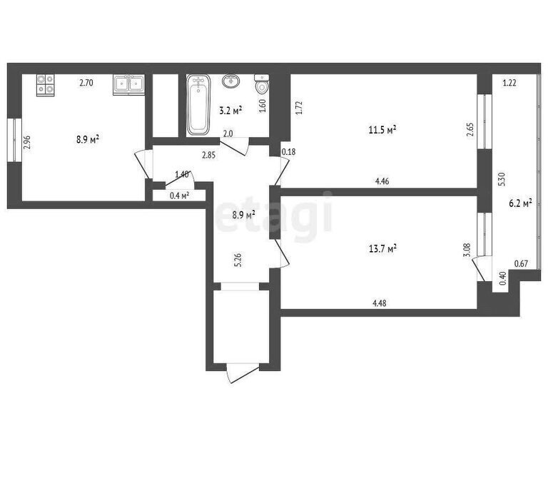 квартира г Стерлитамак ул Гоголя 133 фото 1