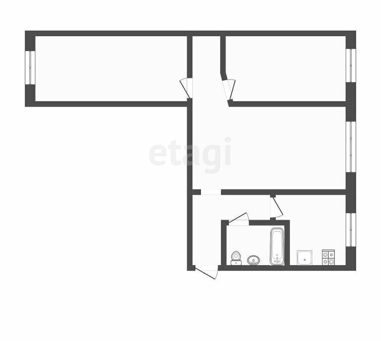 квартира г Саранск ул Коваленко 53к/3 фото 1