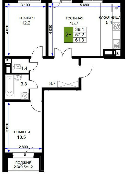 квартира г Краснодар ул им. Героя Ростовского 8к/3 фото 1