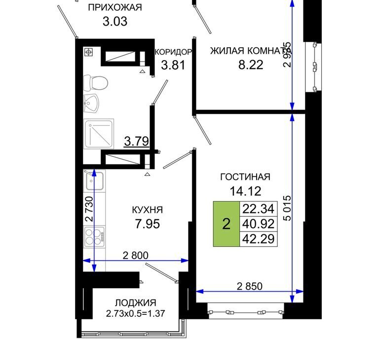 квартира г Ростов-на-Дону Нефтекачка ЖК «Октябрь Парк» квартал фото 1