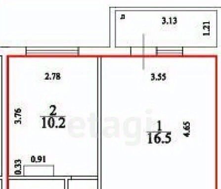 квартира г Ульяновск р-н Заволжский ул Еремецкого 38 фото 2