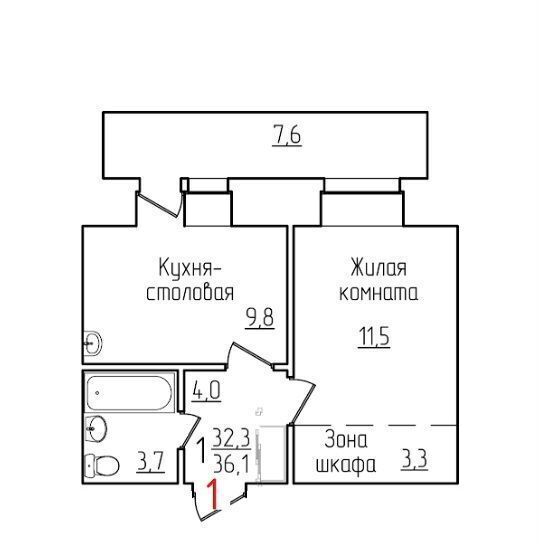 квартира г Благовещенск ул Ломоносова кв-л 217, ЖК «Gold» фото 1
