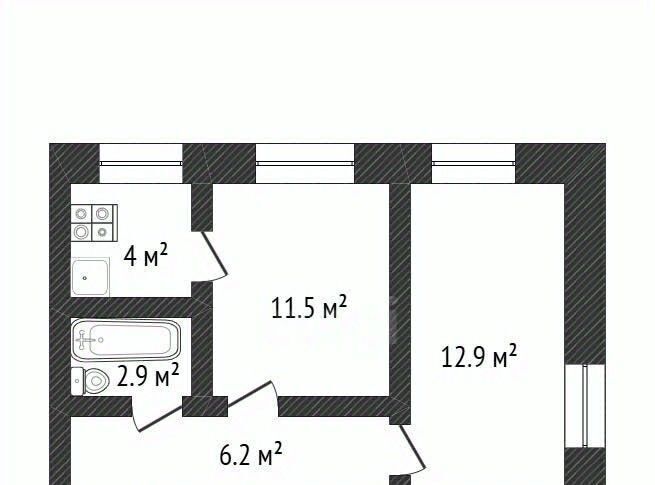квартира г Бор ул Толстого 10 фото 2