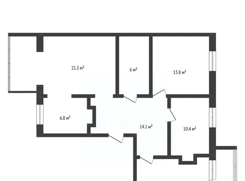 квартира г Бор ул Фрунзе 109 фото 2