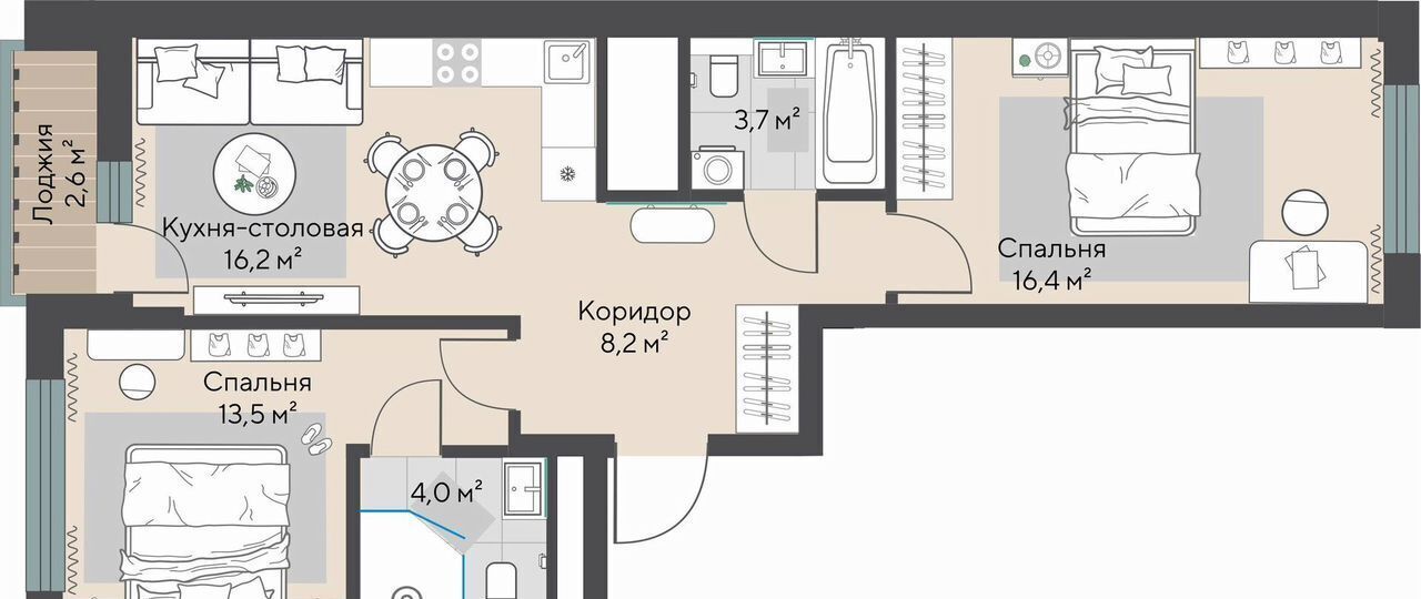 квартира г Екатеринбург пр-кт Космонавтов 13 Проспект Космонавтов фото 2