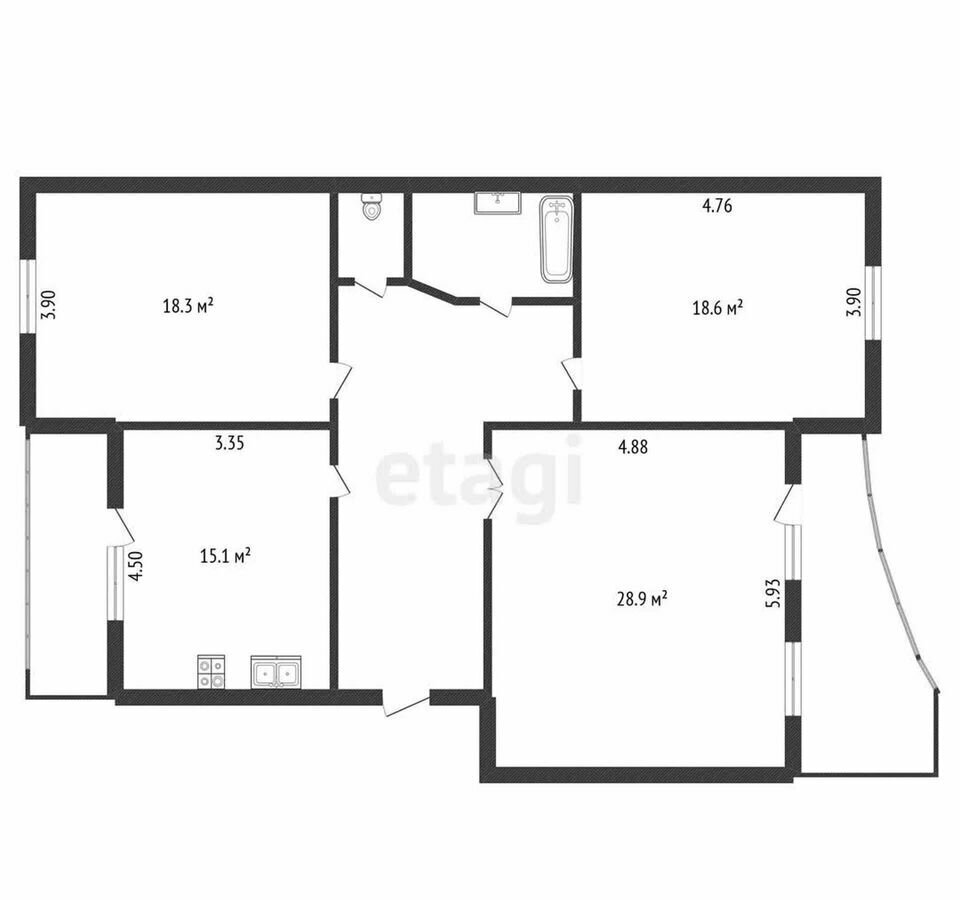 квартира г Салават ул Губкина 19 фото 35