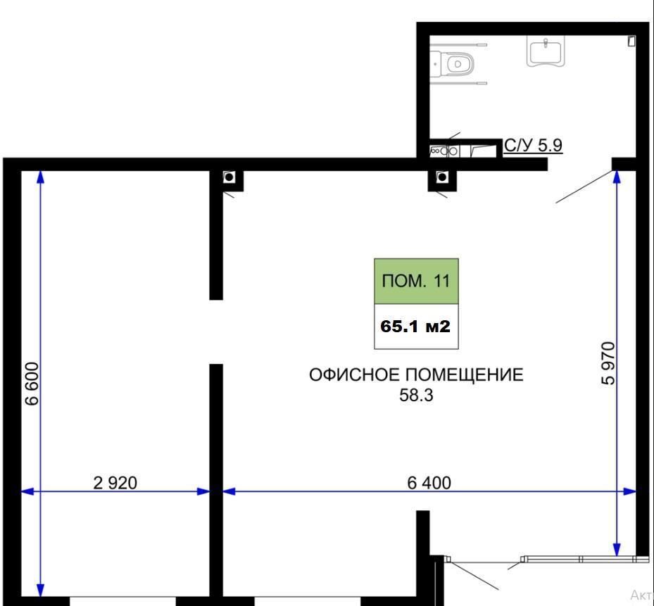 свободного назначения г Краснодар р-н Прикубанский ул им. лётчика Позднякова 2к/22 фото 6