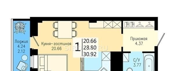 квартира г Красноярск р-н Советский ул Дудинская фото 3