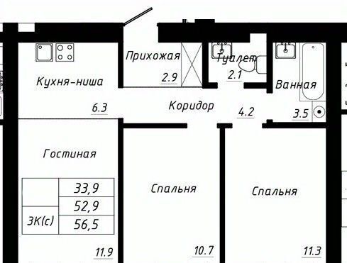 квартира г Барнаул р-н Индустриальный тракт Павловский 196ак/2 фото 1