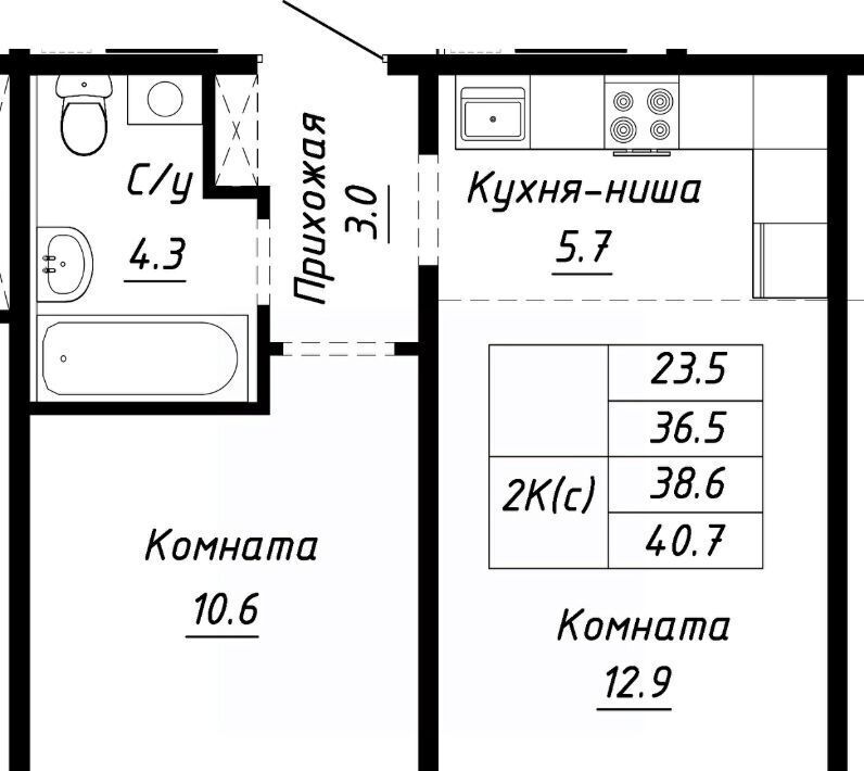 квартира г Барнаул р-н Индустриальный ул Анатолия Мельникова 1 фото 1