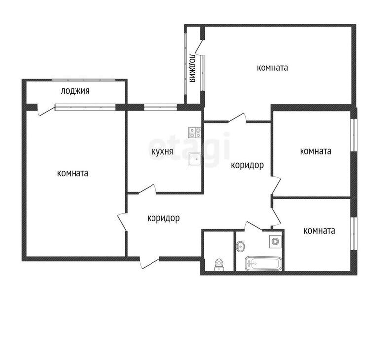 квартира г Белгород ул Губкина 24к/1 фото 1