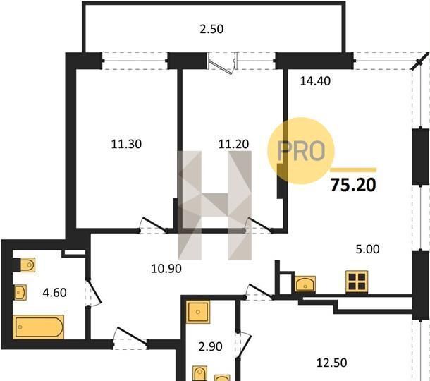 квартира г Новосибирск р-н Калининский ул Курчатова 16 сек. 1 фото 1