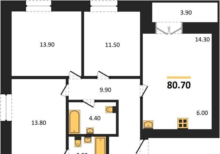 квартира г Новосибирск р-н Октябрьский ул Родниковая 3 фото 1