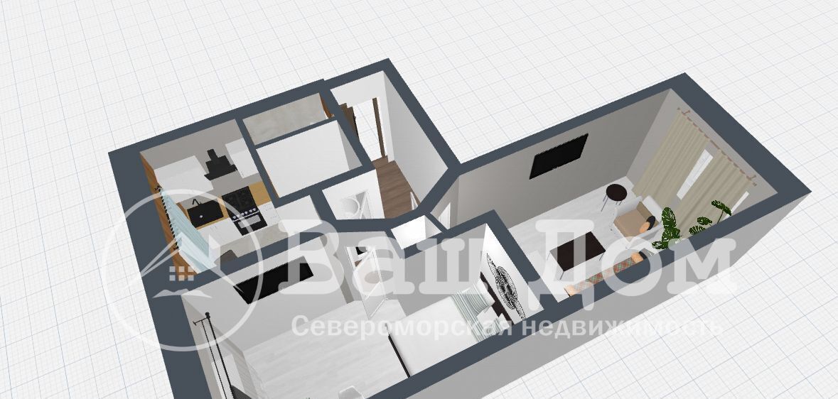 квартира г Североморск ул Сивко 3 фото 5