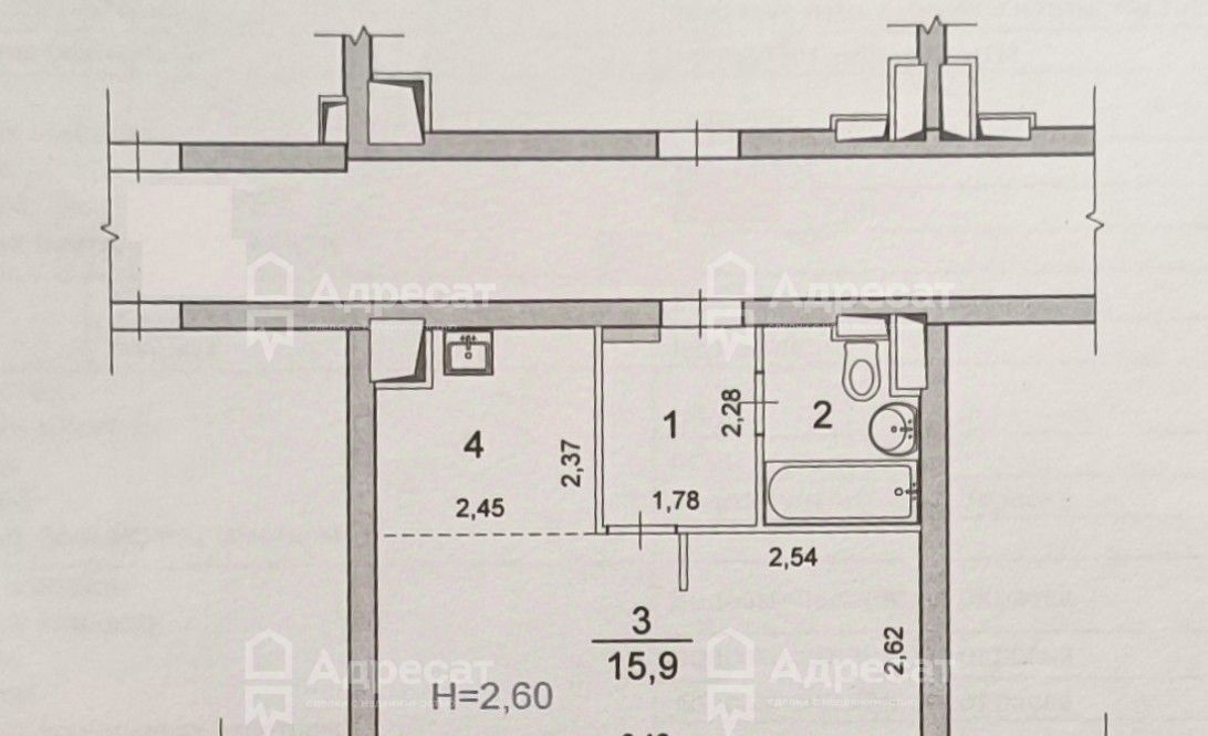 квартира г Волгоград р-н Кировский ул 64-й Армии 137а фото 4