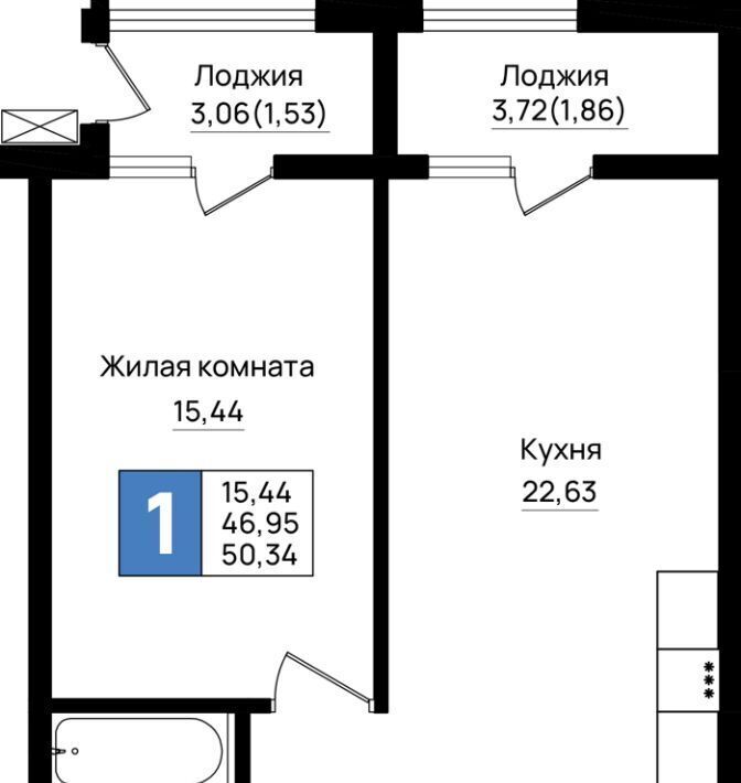 квартира г Новороссийск р-н Южный микрорайон 5-я Бригада фото 1