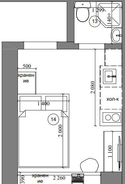 квартира г Москва метро Бауманская ул Бакунинская 4/6с 2 фото 6