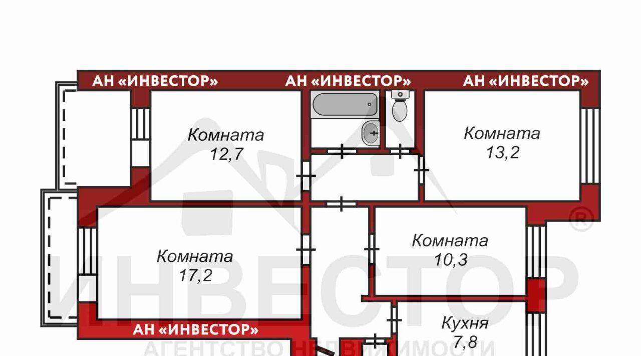 квартира г Челябинск р-н Калининский ул Чичерина 37а фото 2