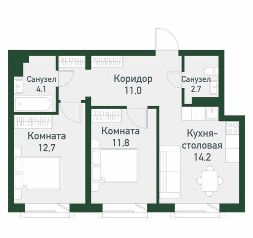 Западный ул. Спортивная, стр. 21. 1 фото