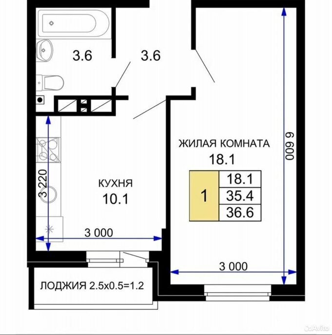 квартира г Краснодар ул им. лётчика Позднякова 2к/14 фото 13