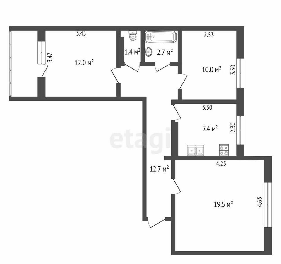 квартира г Усинск ул Возейская 11 фото 30