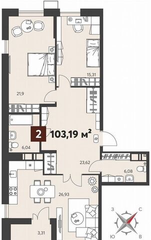 квартира р-н Ленинский ул Коммунистическая 6 д. 11а/1, 2 фото