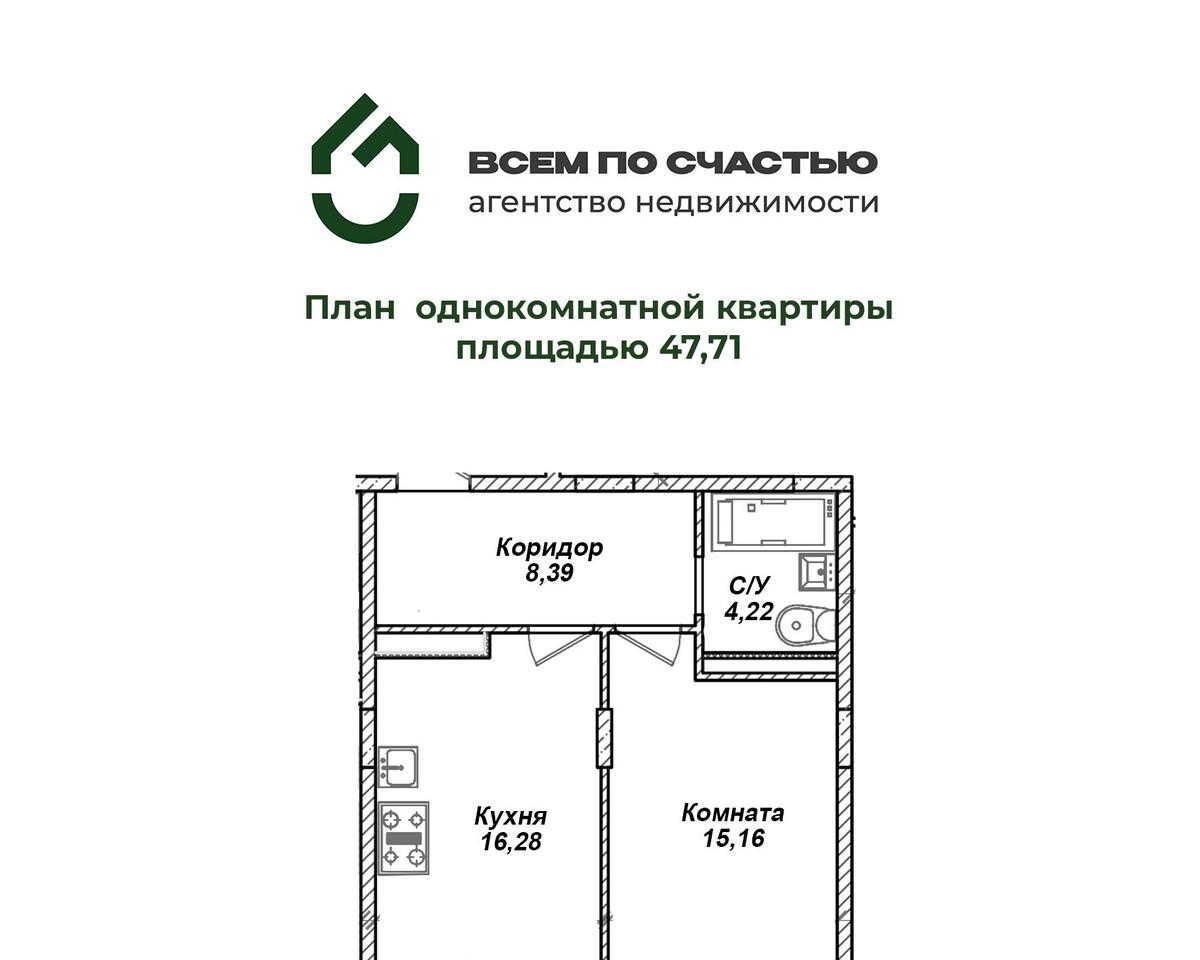 квартира г Курск р-н Железнодорожный ул Усадебная 2а/3 ЖК "ПОЛЕТ" фото 9