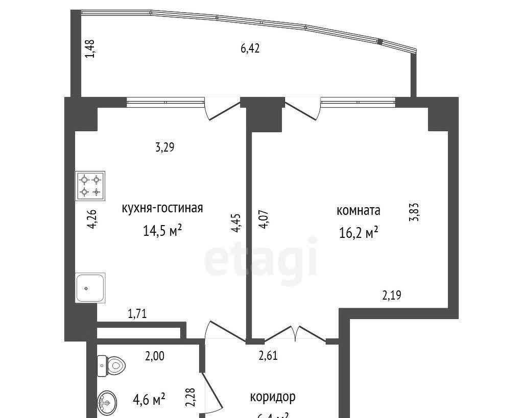 квартира г Екатеринбург р-н Ленинский Чкаловская Автовокзал ул Машинная 1б/2 ЖК «Чемпион Парк» фото 2