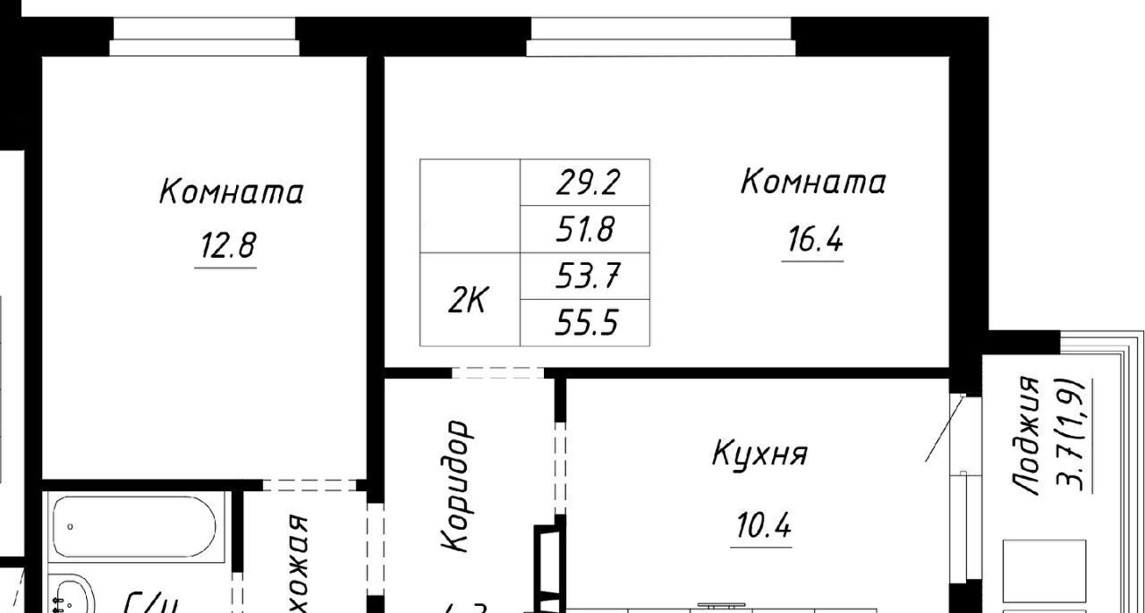 квартира г Барнаул р-н Индустриальный ул Анатолия Мельникова 1 фото 1