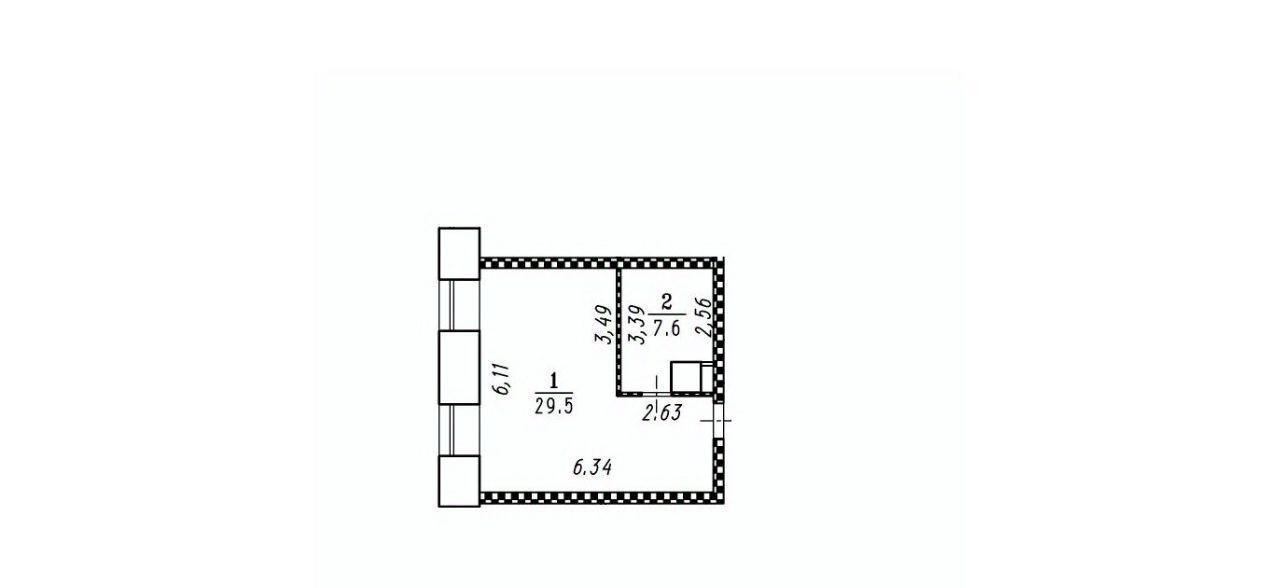 квартира г Омск р-н Центральный ул Октябрьская 87 фото 13