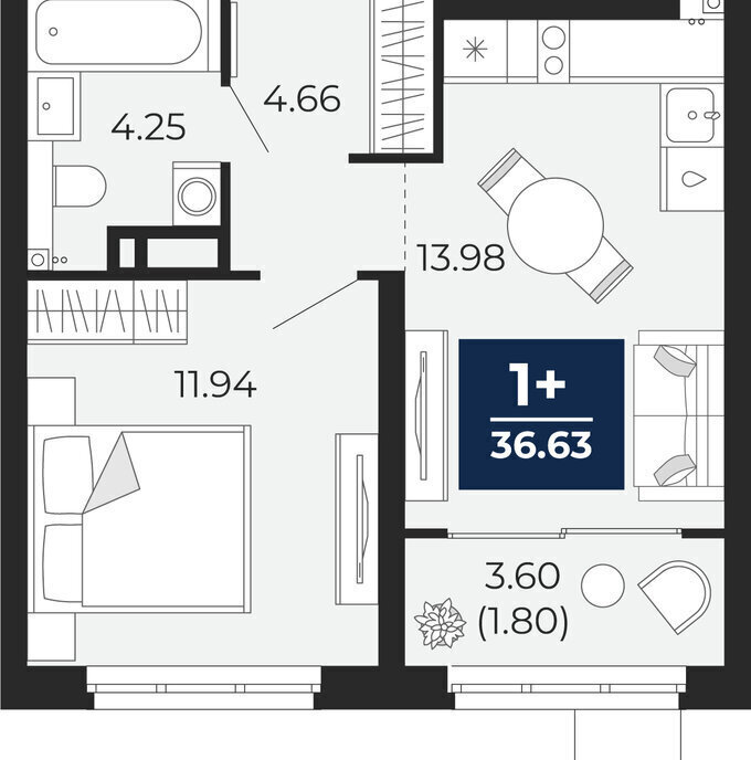 квартира г Тюмень ул Фармана Салманова 24 фото 1