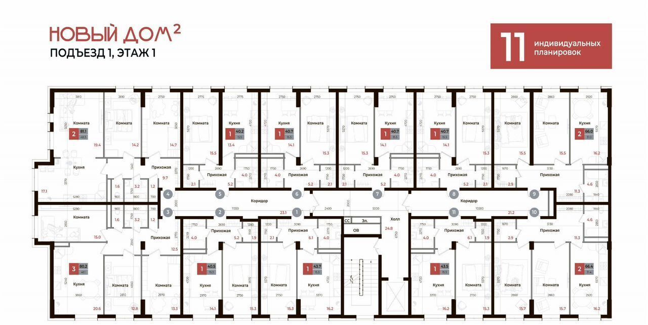 квартира г Невинномысск ул Новая 1 ЖК «Новый дом» р-н 6-й микрорайон фото 17