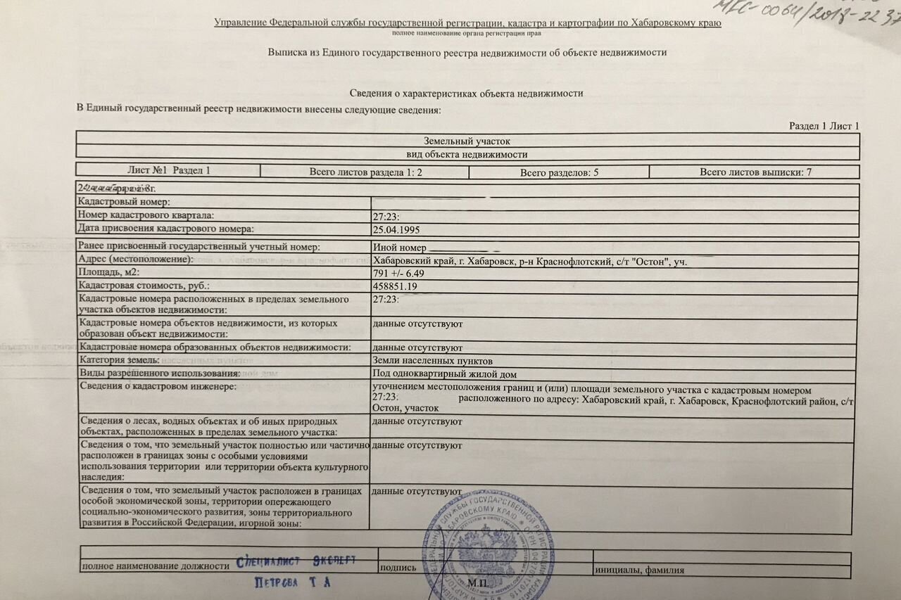 земля г Хабаровск р-н Краснофлотский 706, садовое товарищество Остон фото 5