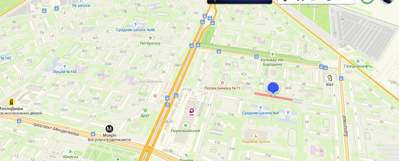 квартира г Омск Заозёрный ул Бархатовой 4в фото 4