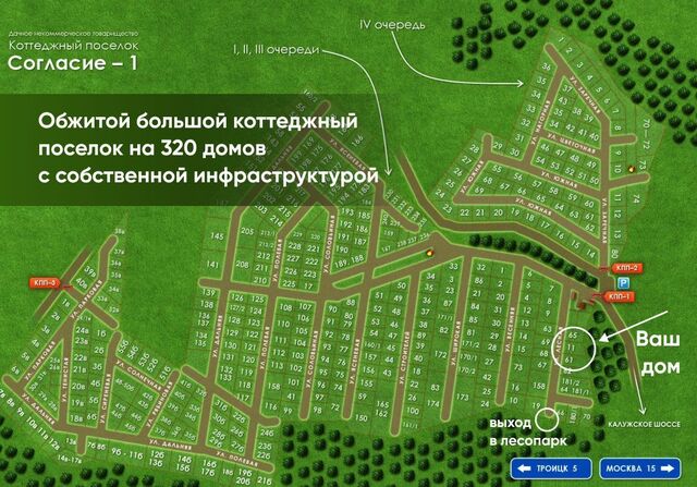 ТиНАО Троицк ул Центральная 15 км, КП Согласие-1, Московская область, городской округ Истра, Троицк, направление Курское (юг), Калужское шоссе фото