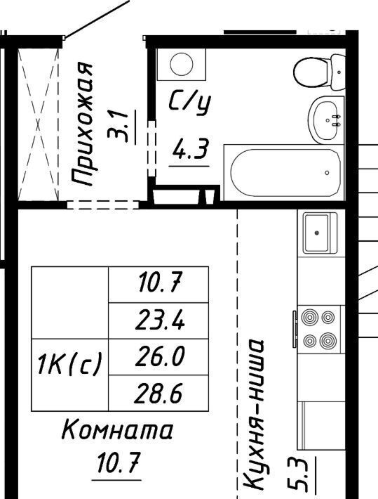 квартира г Барнаул р-н Индустриальный ул Анатолия Мельникова 1 фото 1