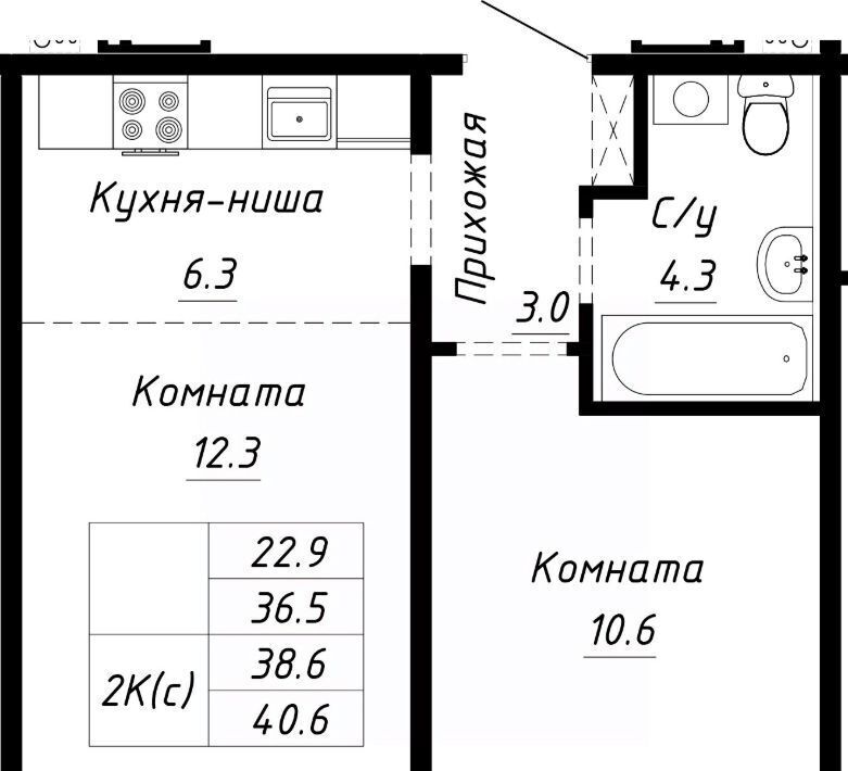 квартира г Барнаул р-н Индустриальный ул Анатолия Мельникова 1 ЖК "Спектр" фото 1